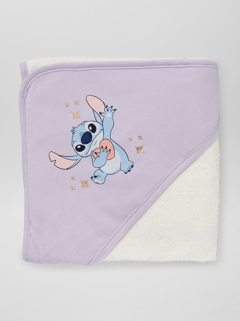 Capa de banho + luva de banho 'Stitch' VIOLETA - Kiabi