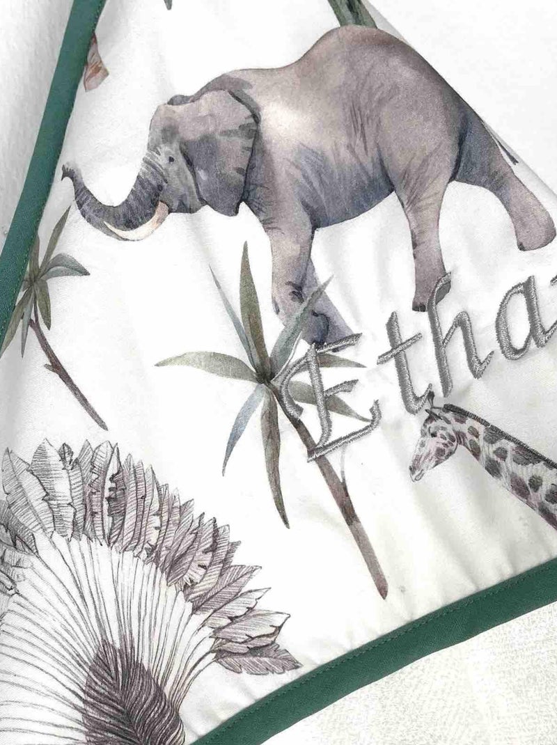 Capa de banho para bebé em algodão e bambu | sevira kids Branco - Kiabi
