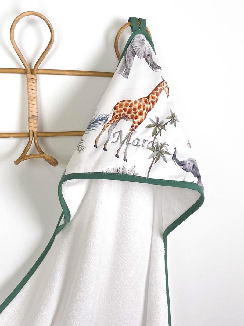 Capa de banho para bebé em algodão e bambu | sevira kids Branco - Kiabi