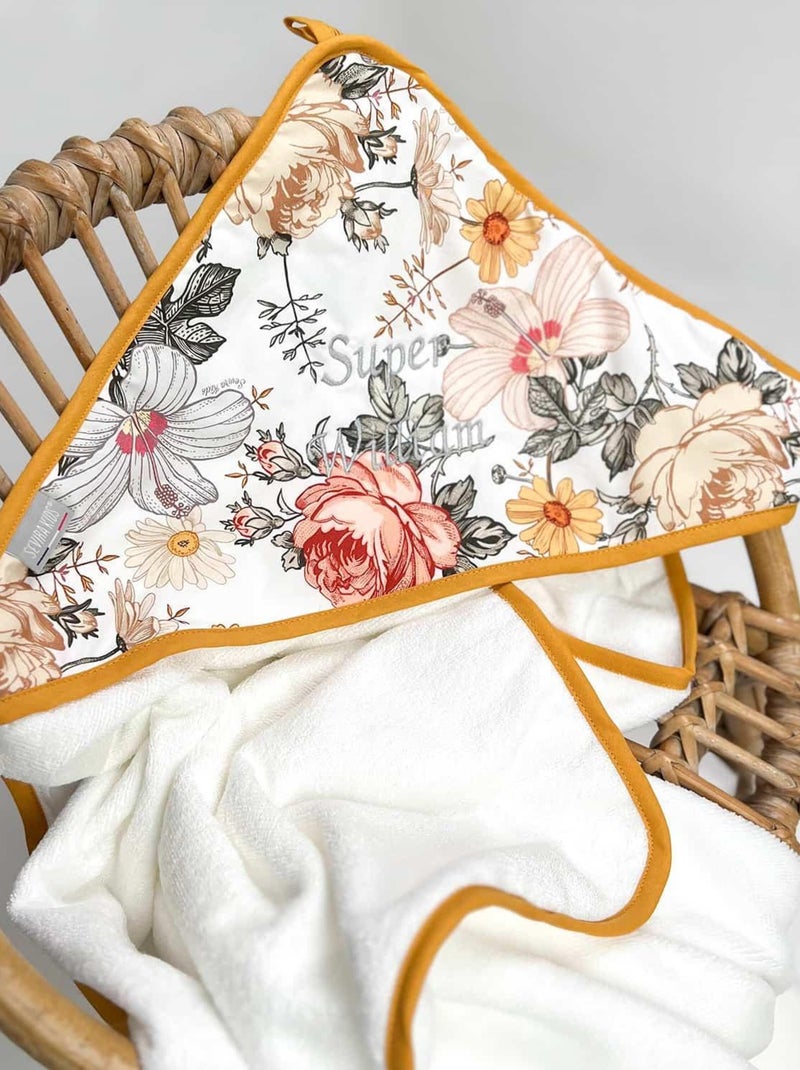 Capa de banho para bebé em algodão e bambu | sevira kids Branco - Kiabi