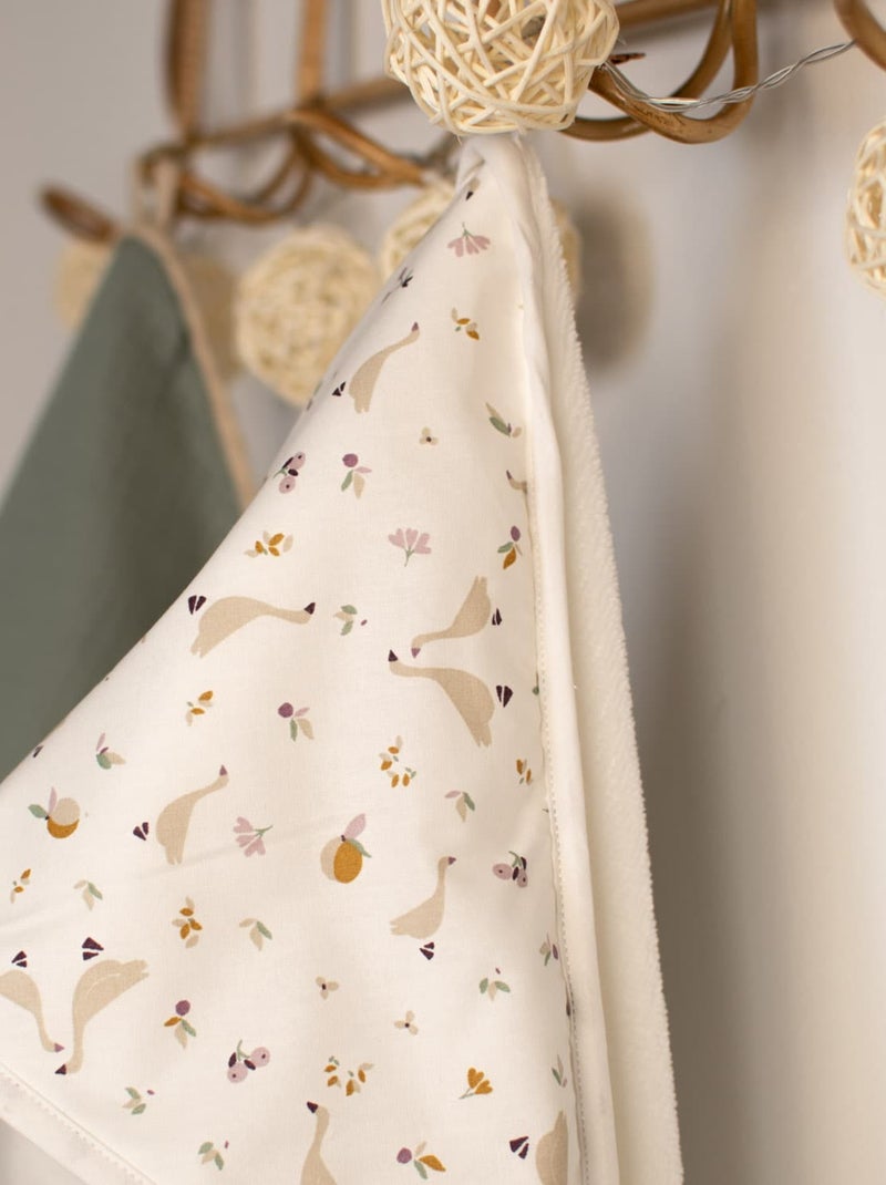 Capa de banho para bebê em algodão e bambu | sevira kids Branco - Kiabi