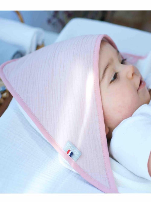 Capa de banho para bebé em gaze de algodão e bambu | sevira kids - Kiabi Capa de banho para bebé em gaze de algodão e bambu | sevira kids - Kiabi