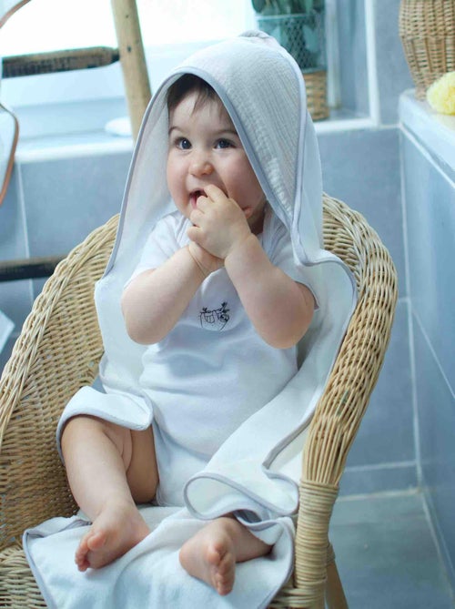 Capa de banho para bebé em gaze de algodão e bambu | sevira kids - Kiabi Capa de banho para bebé em gaze de algodão e bambu | sevira kids - Kiabi