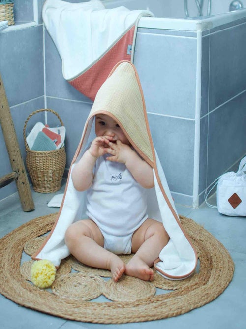 Capa de banho para bebé em gaze de algodão e bambu | sevira kids - Kiabi Capa de banho para bebé em gaze de algodão e bambu | sevira kids - Kiabi