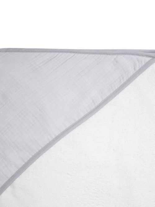 Capa de banho para bebé em gaze de algodão e bambu | sevira kids - Kiabi Capa de banho para bebé em gaze de algodão e bambu | sevira kids - Kiabi