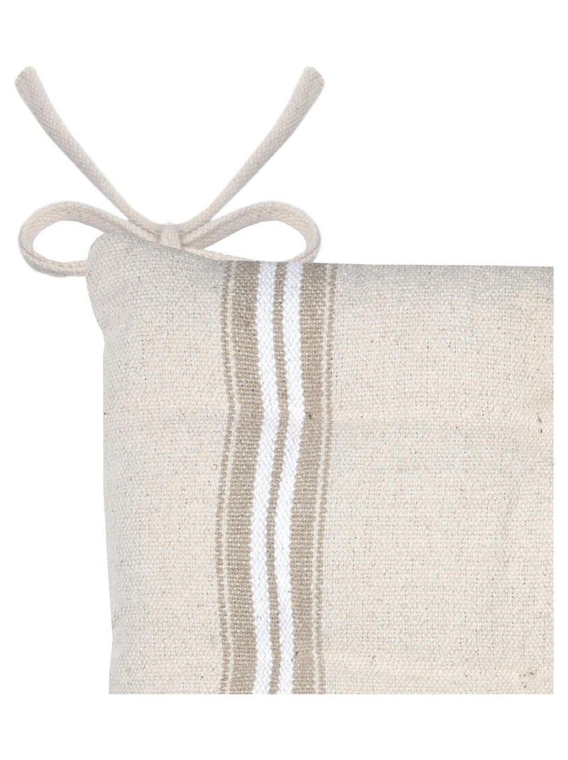 Capa de cadeira com efeito de estofo antigo Branco - Kiabi