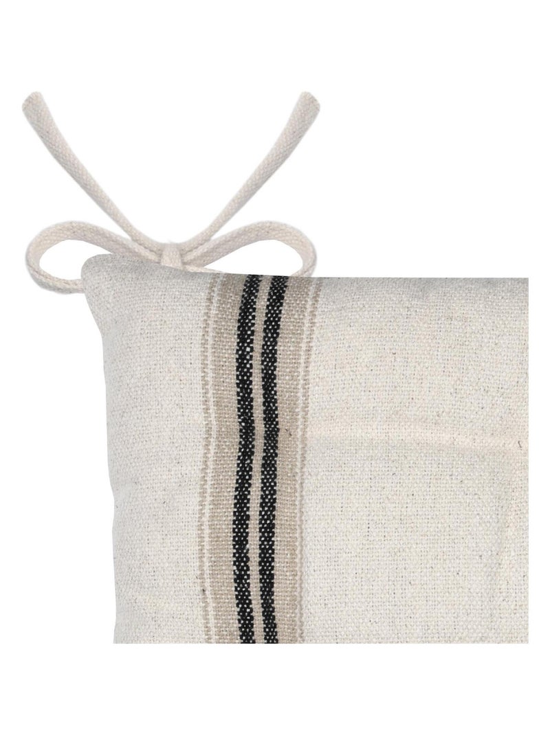 Capa de cadeira com efeito de estofo antigo Preto - Kiabi