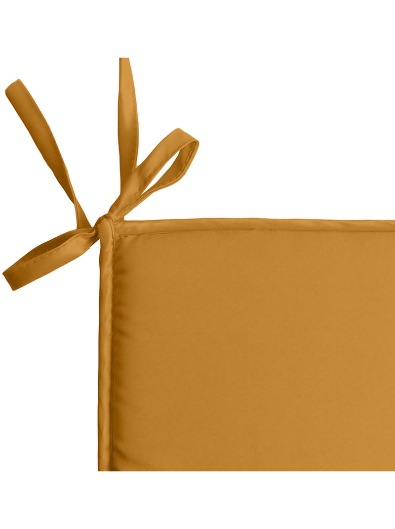 Capa de cadeira lisa multicolorida Amarelo-ouro - Kiabi