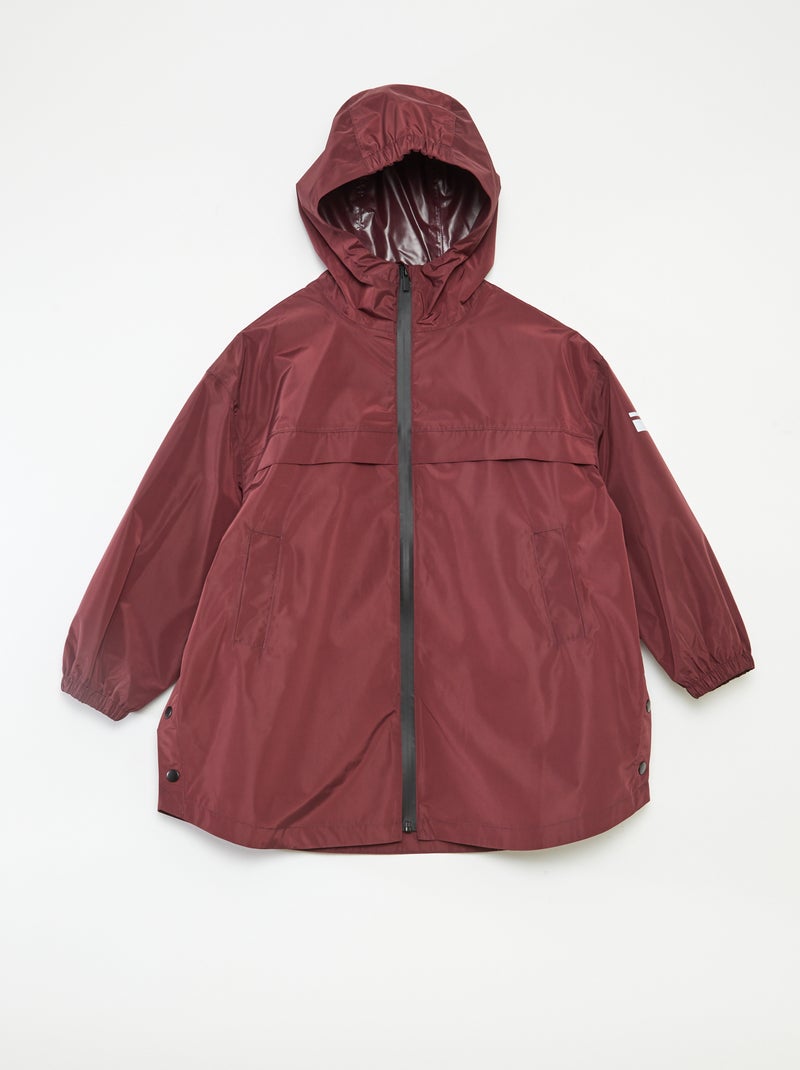 Capa de chuva com capuz Vermelho - Kiabi