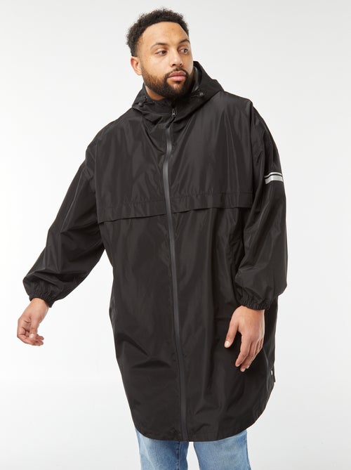 Capa de chuva comprida com capuz - Kiabi