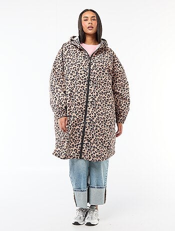 Capa de chuva repelente à água com capuz