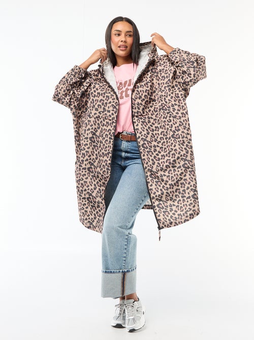 Capa de chuva repelente à água com capuz - Kiabi