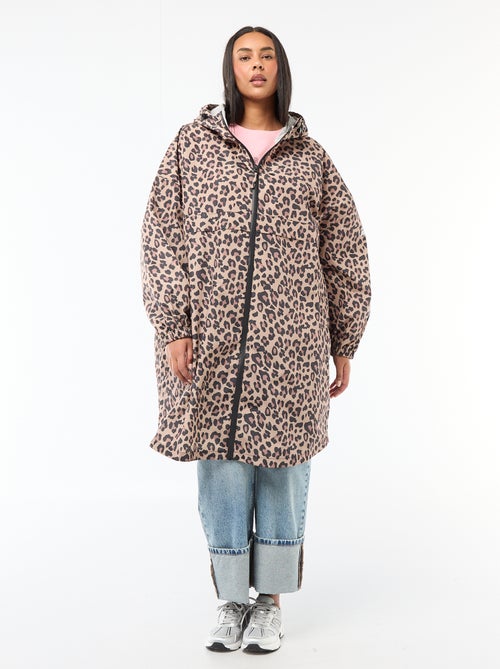 Capa de chuva repelente à água com capuz - Kiabi