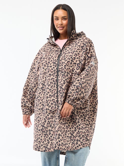 Capa de chuva repelente à água com capuz - Kiabi