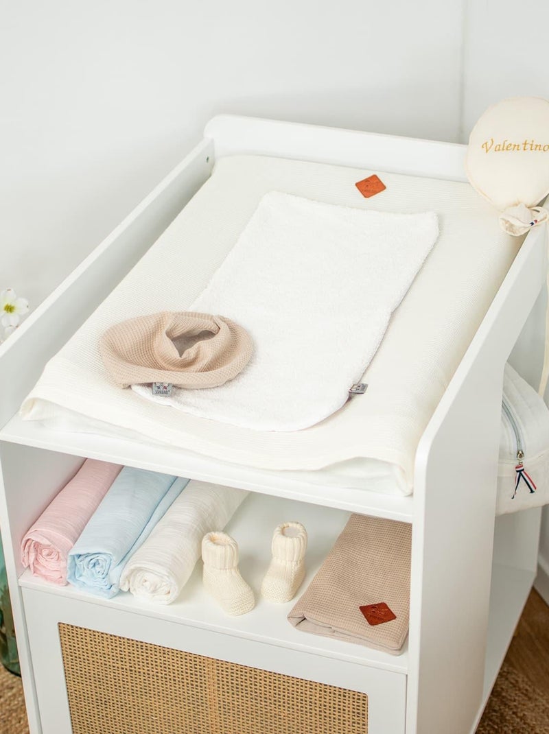 Capa de colchão para trocar bebé + tapete de algodão | sevira kids Rosa - Kiabi