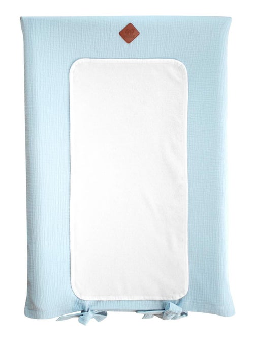 Capa de colchão para trocar bebé + tapete em gaze de algodão | sevira kids - Kiabi Capa de colchão para trocar bebé + tapete em gaze de algodão | sevira kids - Kiabi