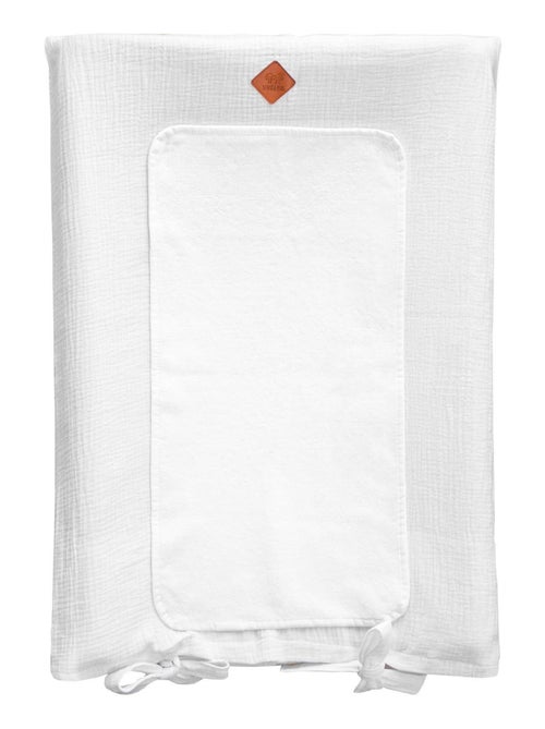 Capa de colchão para trocar bebé + tapete em gaze de algodão | sevira kids - Kiabi Capa de colchão para trocar bebé + tapete em gaze de algodão | sevira kids - Kiabi