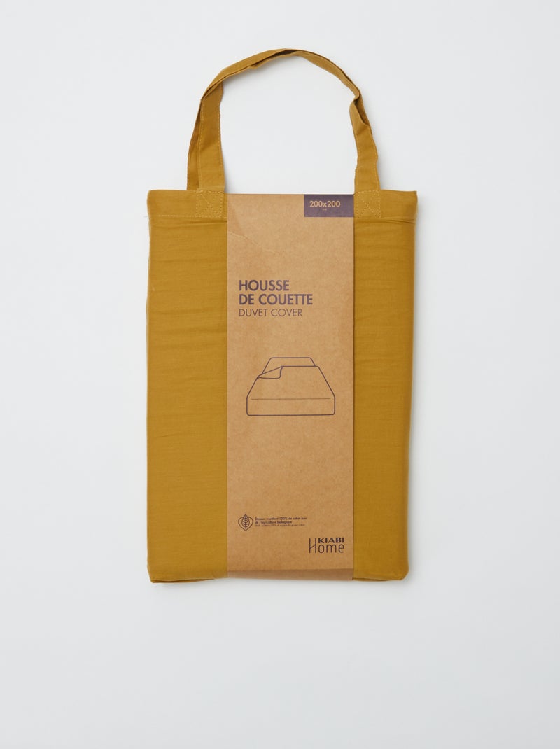 Capa de edredão (200 x 200cm) - Kiabi Home AMARELO - Kiabi