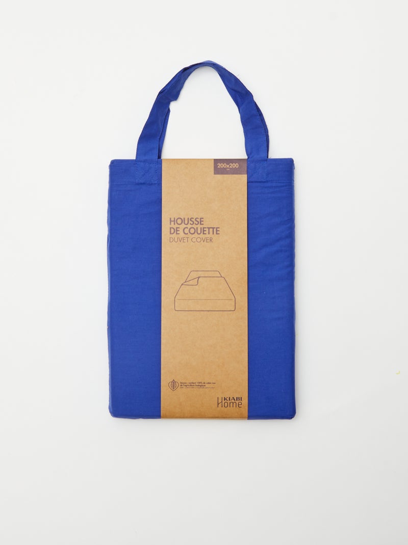 Capa de edredão (200 x 200cm) - Kiabi Home AZUL - Kiabi