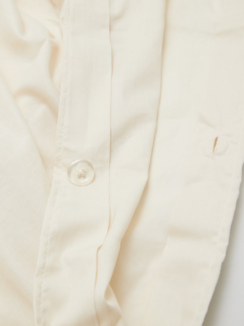 Capa de edredão (200 x 200cm) - Kiabi Home Branco - Kiabi