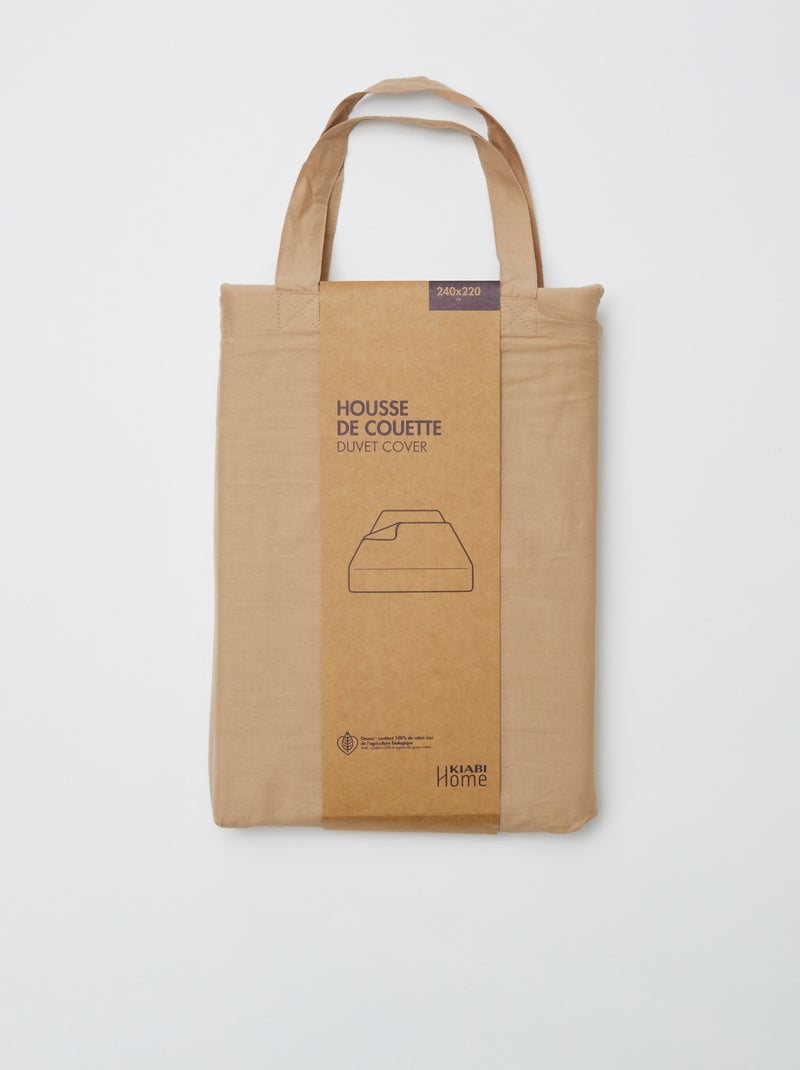 Capa de edredão (240 x 220 cm) - Kiabi Home BEGE - Kiabi