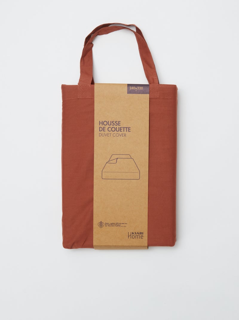 Capa de edredão (240 x 220 cm) - Kiabi Home CASTANHO - Kiabi