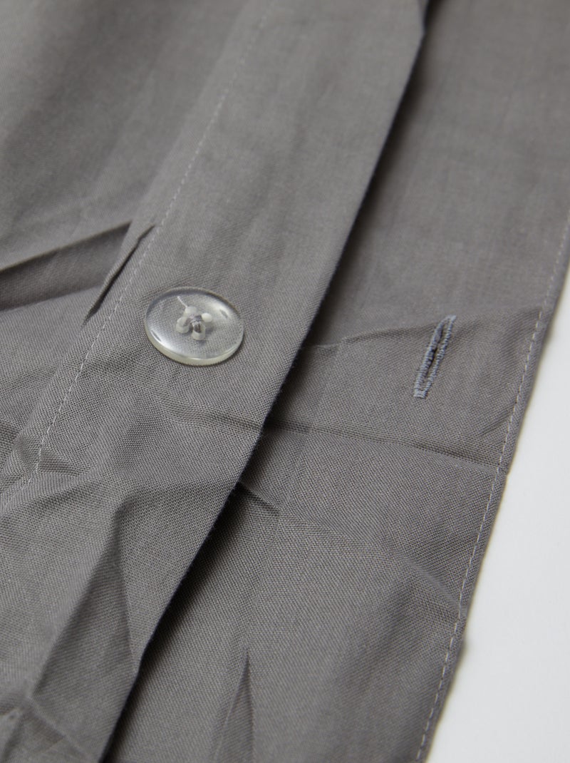 Capa de edredão (240 x 220 cm) - Kiabi Home Cinza - Kiabi