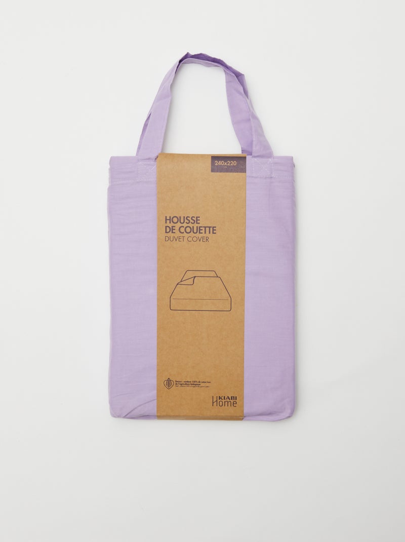 Capa de edredão (240 x 220 cm) - Kiabi Home VIOLETA - Kiabi
