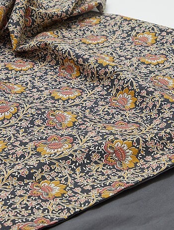Capa de edredão (260 x 240cm) com padrão de xadrez