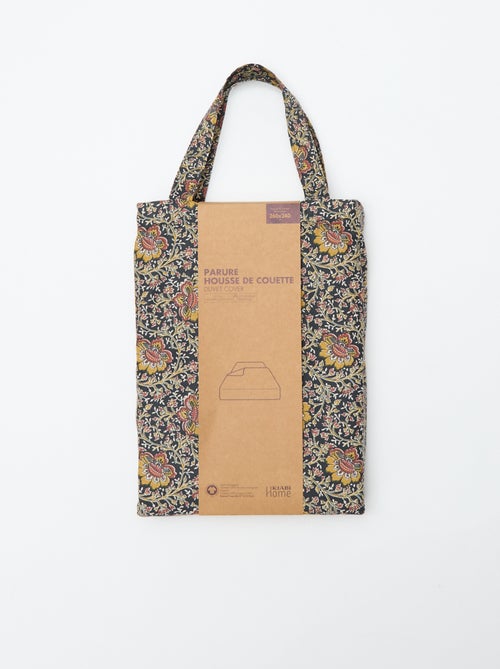 Capa de edredão (260 x 240cm) flores - Kiabi