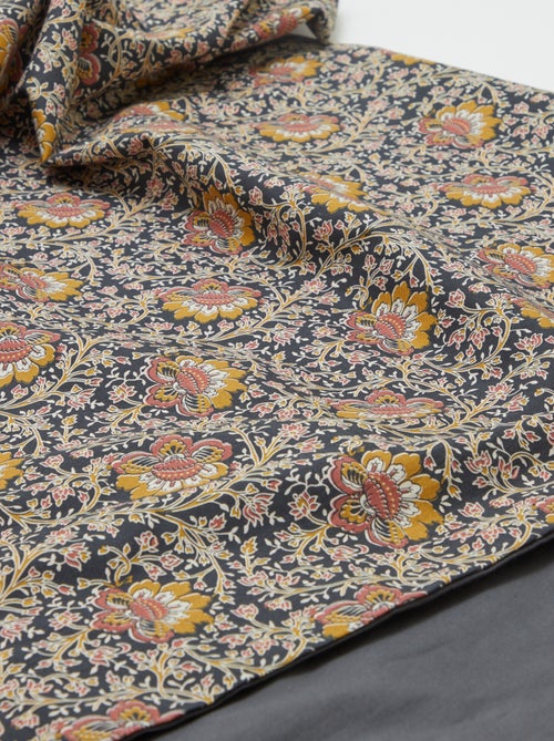 Capa de edredão (260 x 240cm) flores - Kiabi