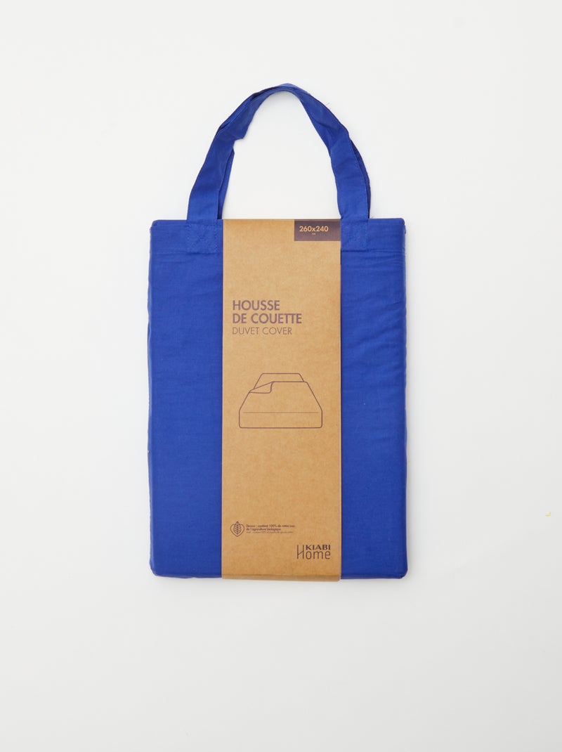 Capa de edredão (260x240 cm) - Kiabi Home AZUL - Kiabi
