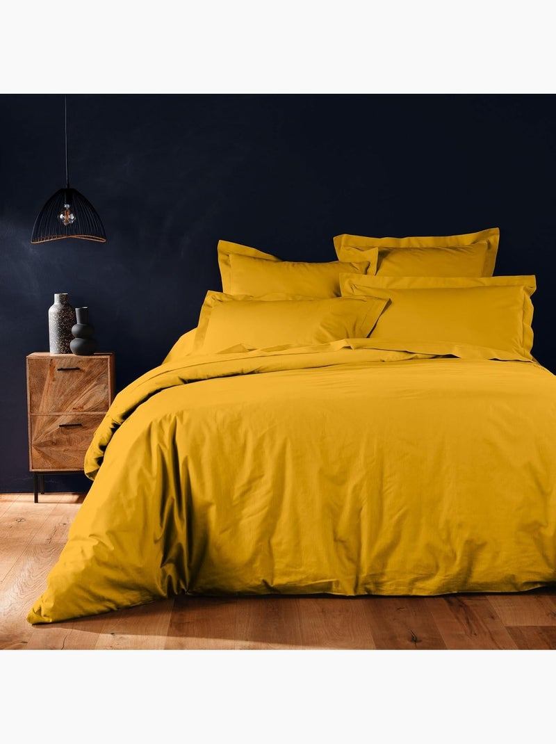 Capa de edredão algodão lina douceur d'intérieur Amarelo - Kiabi