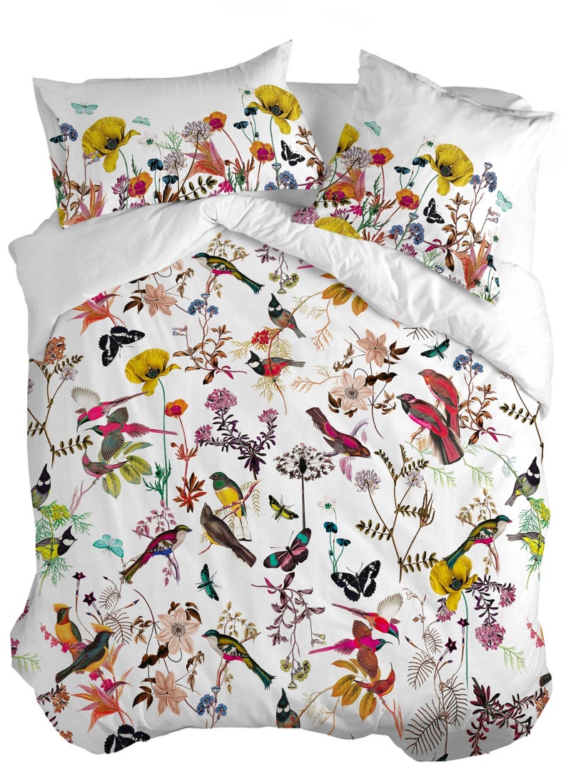 Capa de edredão Birds of paradise "Happyfriday" Multicolorido - Kiabi