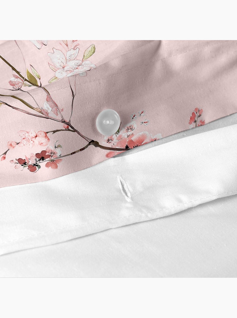 Capa de edredão Chinoiserie rose "Happyfriday" Multicolorido - Kiabi