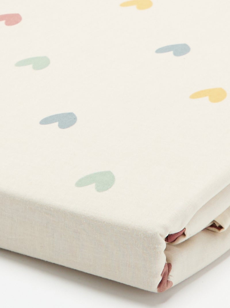Capa de edredão com padrão para 1 pessoa (80 x 120 cm) - Kiabi Home Branco - Kiabi