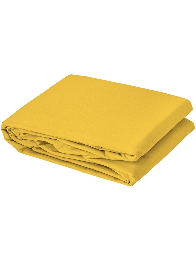 Capa de edredão de algodão lavado oekotex Amarelo - Kiabi