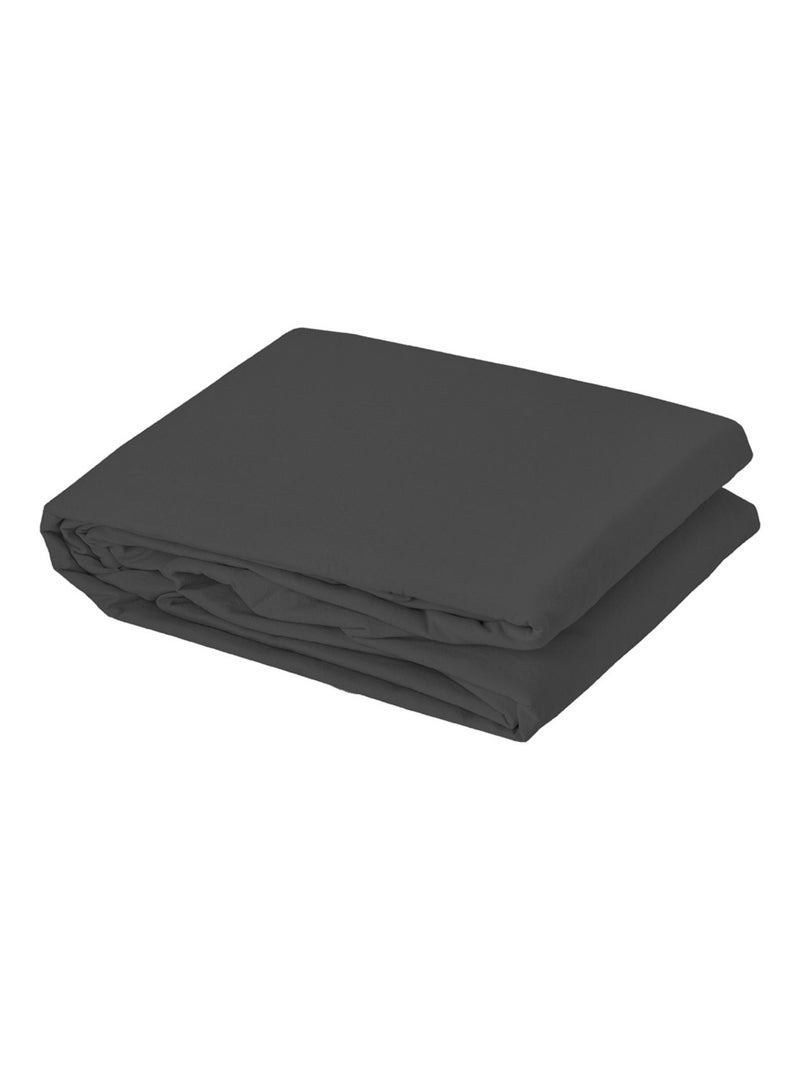 Capa de edredão de algodão lavado oekotex Cinza antracite - Kiabi