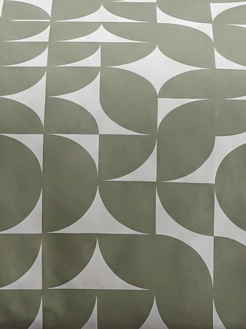 Capa de edredão de casal estampada Verde - Kiabi
