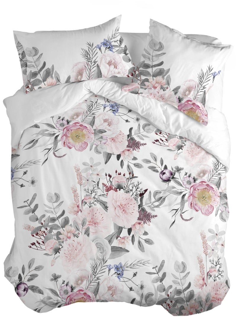 Capa de edredão Delicate bouquet "Happyfriday" Multicolorido - Kiabi