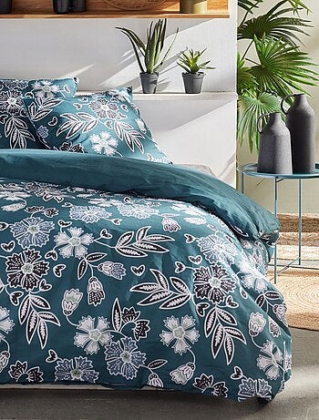 Capa de edredão e fronha de cama de casal