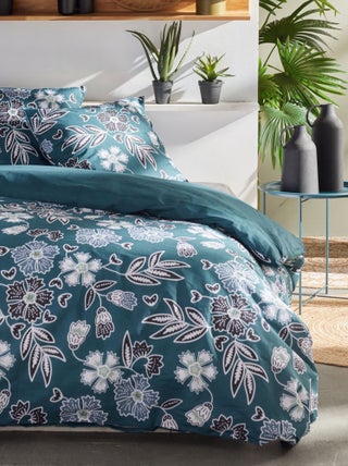 Capa de edredão e fronha de cama de casal