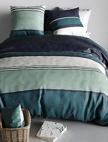 Capa de edredão e fronha de cama de casal