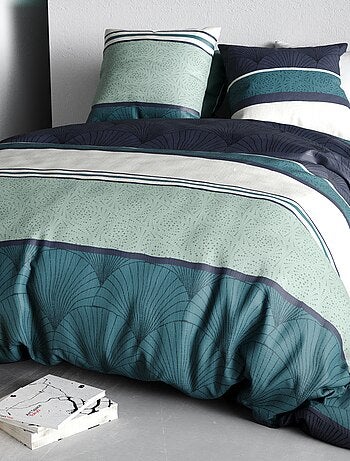 Capa de edredão e fronha de cama de casal