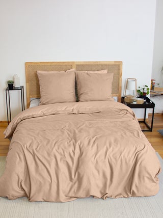 Capa de edredão e fronha de cama estilo flanela - Casal