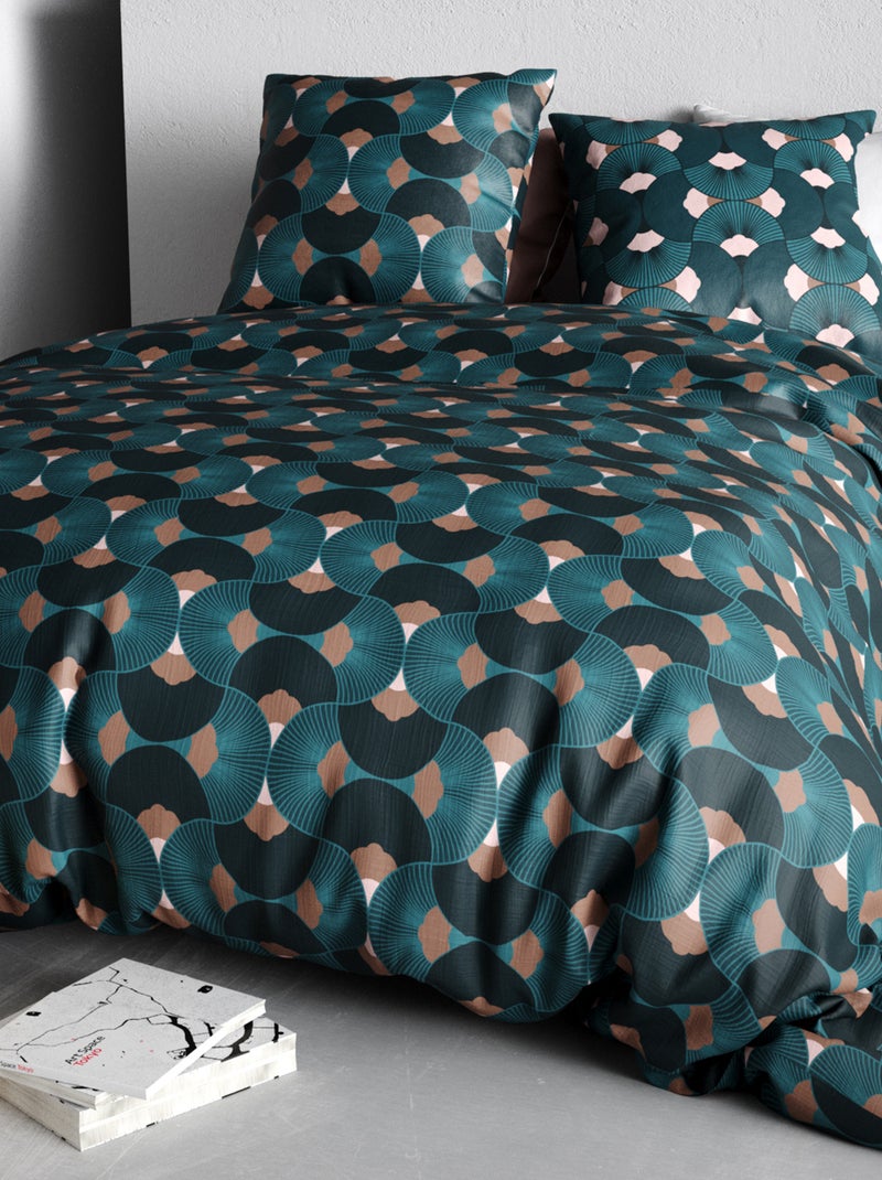 Capa de edredão e fronha de casal AZUL - Kiabi