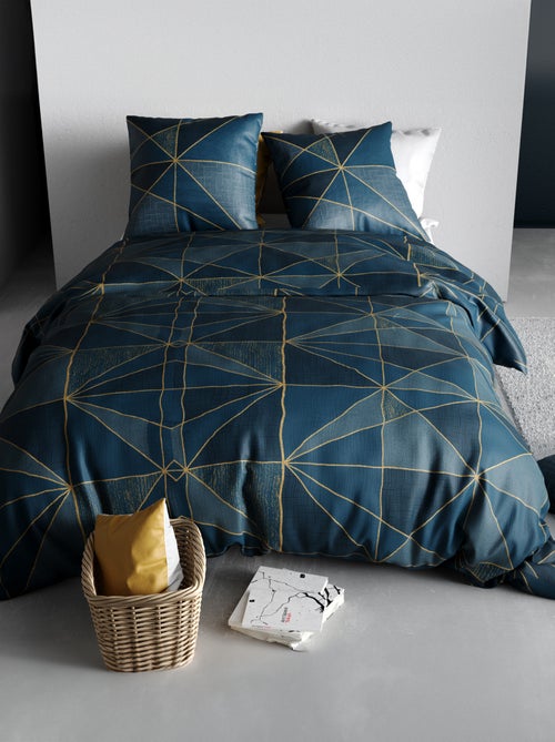 Capa de edredão e fronha de casal - Kiabi