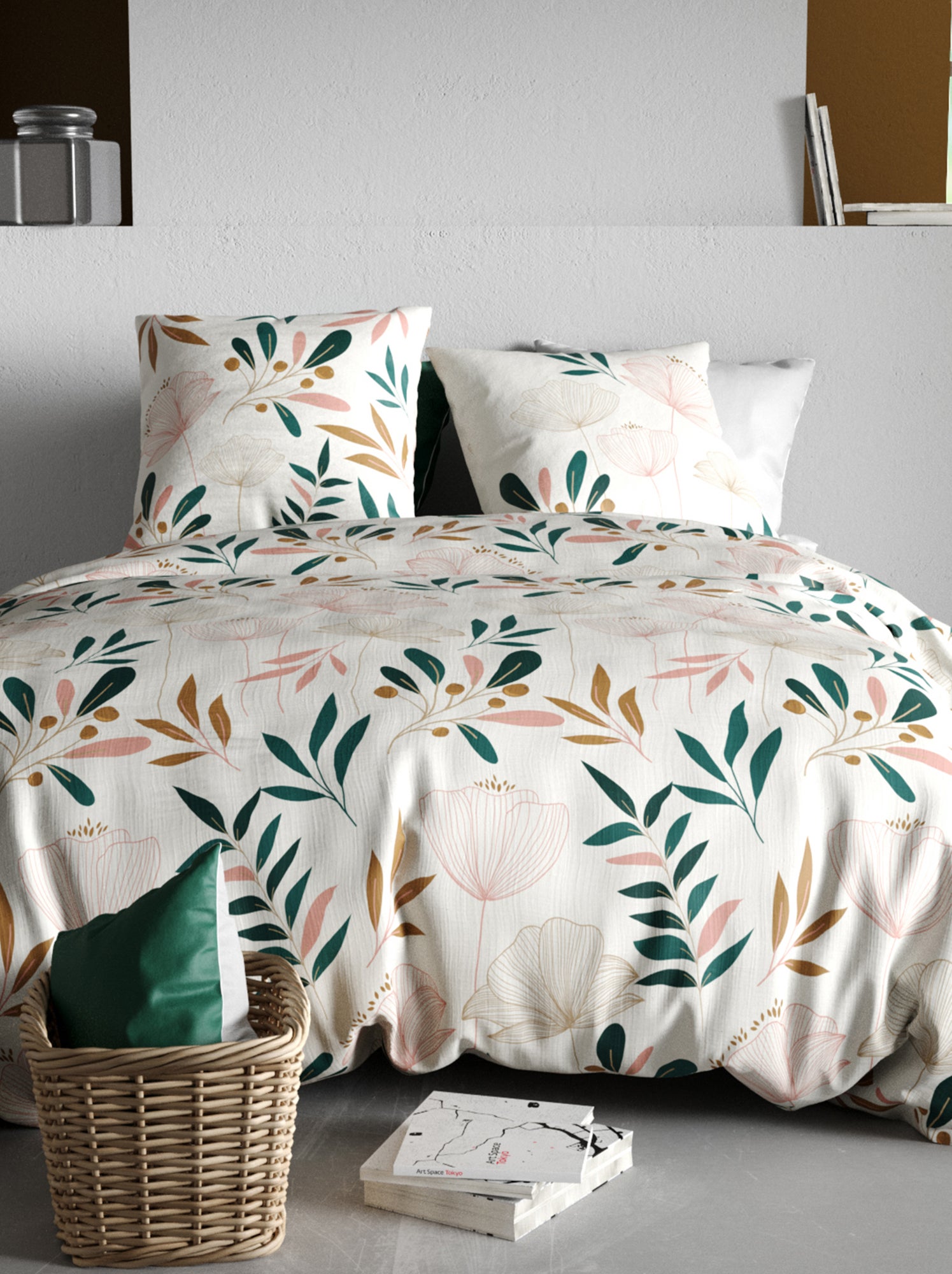 Capa de edredão e fronha de casal