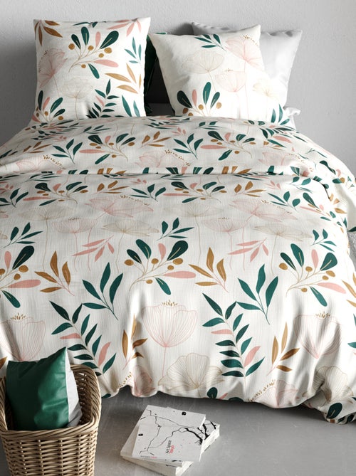 Capa de edredão e fronha de casal - Kiabi