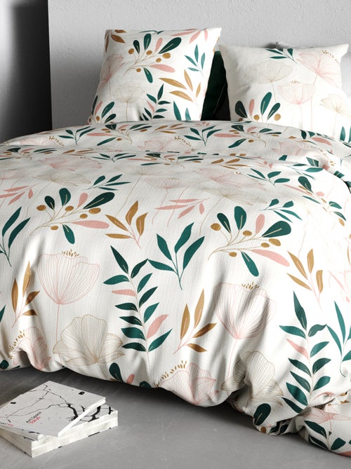 Capa de edredão e fronha de casal - Kiabi